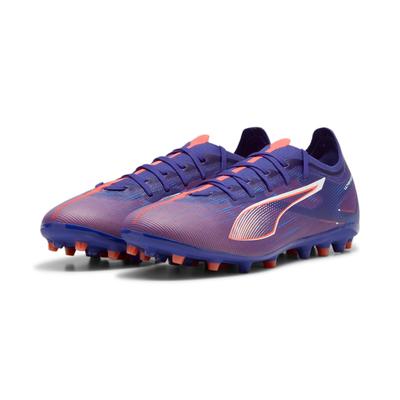 Fußballschuh PUMA "ULTRA 5 MATCH MG" Gr. 42, blau (lapis lazuli-puma white-sunset glow) Schuhe