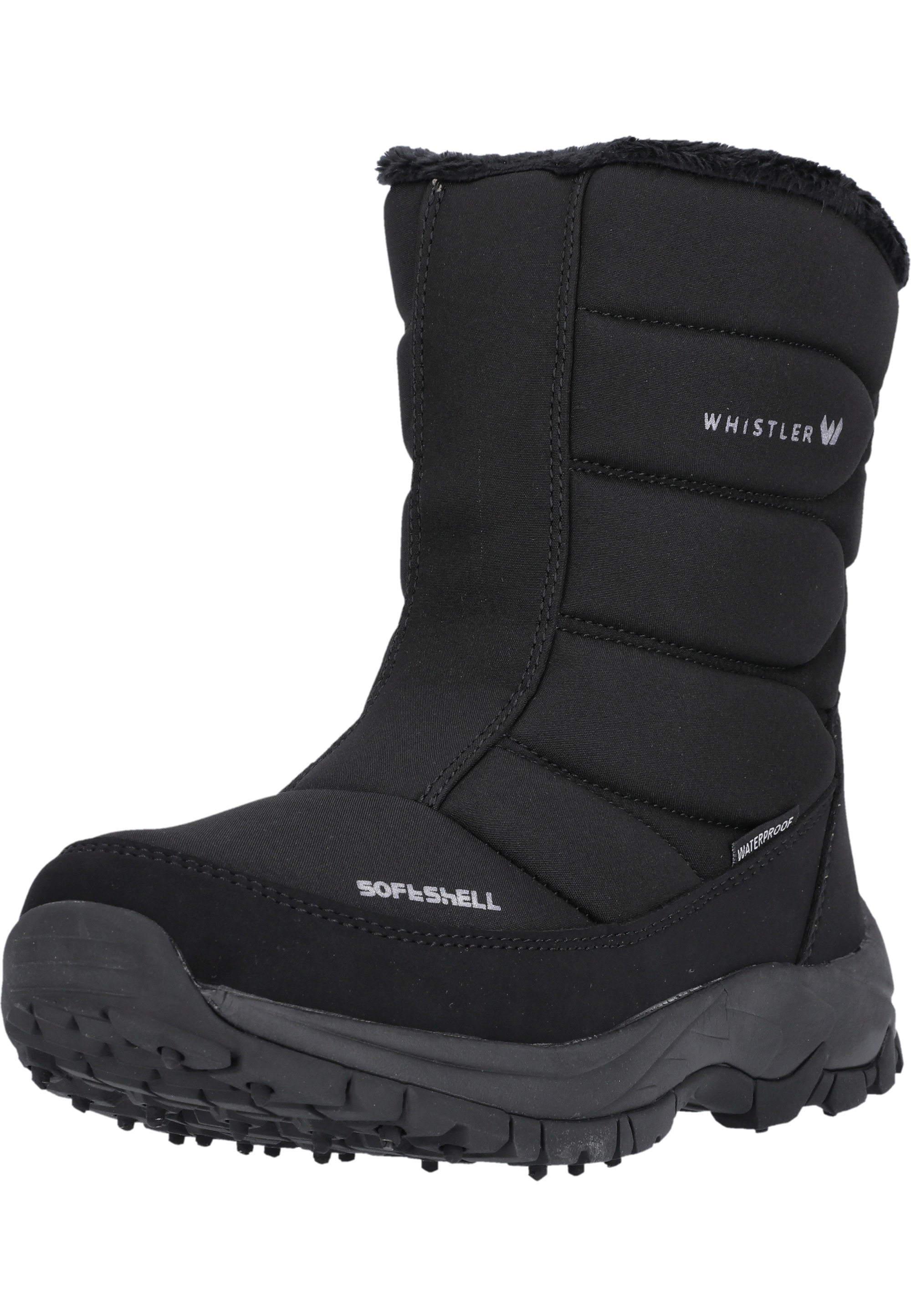 Stiefel WHISTLER "Wattua Spikes", Gr. 40, schwarz, Polyurethane, Synthetik, Casual, Schuhe, in rutschfester Qualität mit Spikes