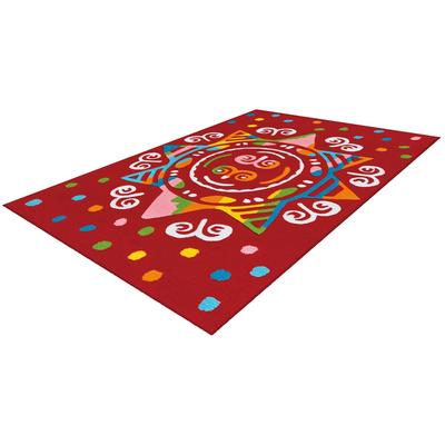 Teppich ARTE ESPINA "Spirit Glowy 3145", rot, B:110cm H:23mm L:160cm, Obermaterial: 100% Modacryl, Teppiche, Besonders s