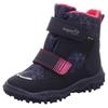 Klettstiefel SUPERFIT "HUSKY WMS: mittel", Kinder, Gr. 29, bunt (dunkelblau, pink), Textil, casual, Schuhe, Snowboots, Winterstiefel mit GORE TEX-Membran