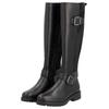 Stiefel REMONTE "Elisabeth Hurley-Collection", Damen, Gr. 42, Normalschaft, schwarz, Leder, Lederimitat, Elastischer Einsatz, unifarben, klassisch, Schuhe, Blockabsatz, Herbstmode, Langschaftstiefel mit Innenreißverschluss