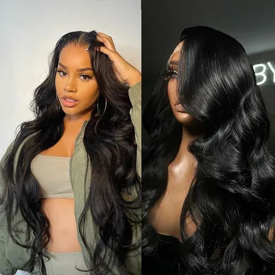 Body Wave Lace Frontal Wig 13x4 13X6 Transparent Lace Front Human Hair Wigs Brazilian Loose Water