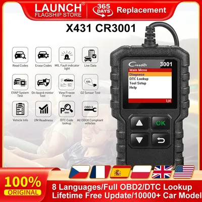 LAUNCH X431 CR3001 Full OBD2 Car Reader Scanner Automotivo Multilingual Car Diagnostic Tool Check