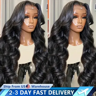 13x4 13x6 Body Wave Glueless Lace Front Wig 34 36In 4x4 6x4 5x5 Lace Closure Wig Cheap Brazilian