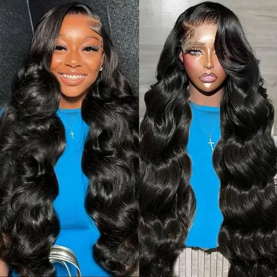 Body Wave 30 32 34 Inch Lace Front Wig 13x4 13X6 HD Lace Frontal Wig 4x4 Closure Wig 360 Human