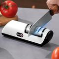 affilacoltelli professionale affilacoltelli elettrico a 2 stadi funzione di affilatura e lucidatura rapida per coltelli da cucina