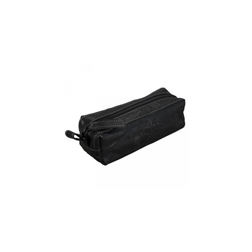 Jüscha Pride and Soul Schlamperrolle Leder Etui Faulenzer Federmappe schwarz 47177