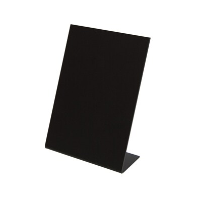 DECOR SERVICE Tisch-Kreidetafeln, PVC, schwarz, ca. 14.8x21cm, DIN A5, 3 Stk. Image