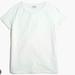 J. Crew Tops | J. Crew White Overlapping Petalback Crewneck Short Sleeve Tee. Small. | Color: White | Size: S