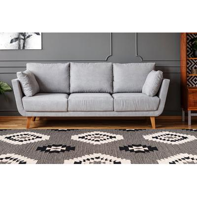 Teppich ARTE ESPINA "Ethnie 400", grau, B:160cm H:10mm L:230cm, Baumwolle, Teppiche, 3D-Design, Kurzflorteppich, Ethno-Design Image