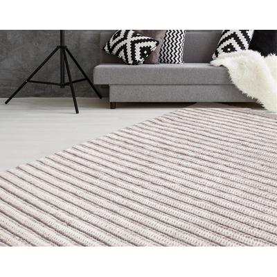 Teppich KAYOOM "Natura 210", beige (natur, creme), B:160cm H:20mm L:230cm, Wolle, Teppiche, Besonders hochwertige, handgearbeitete Qualität Image