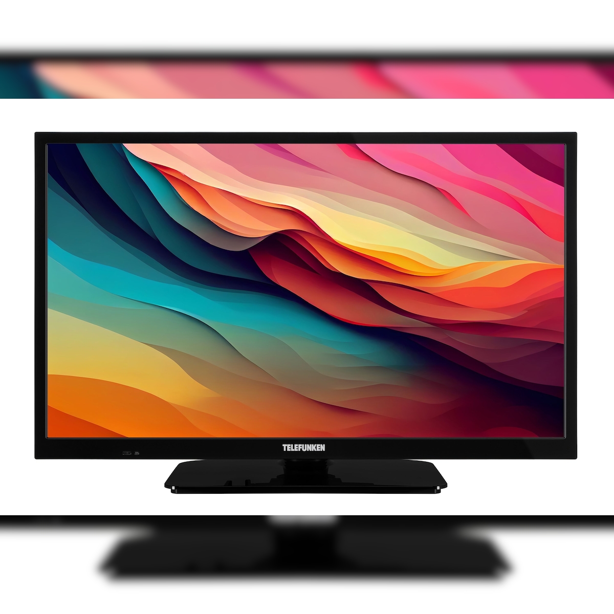TELEFUNKEN XH24O550M Fernseher 24 Zoll HD-ready LED TV mit Triple-Tuner, schwarz Image