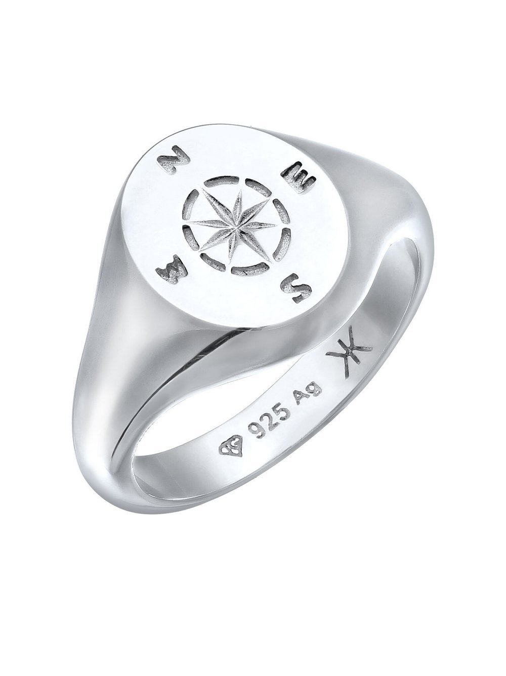 KUZZOI Ring Herren silber, 60 Image