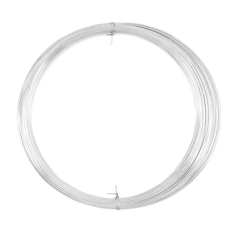2M 0.3-1.0mm 925 Filo di Argento Sterling Per La Produzione di Gioielli Mezza Duro Rotondo Gioielli In Argento Sterling Filo Accessori Gioielli FAI DA TE