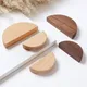 Manopole per porte dell'armadio in legno naturale Tira armadi guardaroba Cassetti Maniglie a semicerchio Maniglia per cassetti Armadio Maniglie per mobili in legno