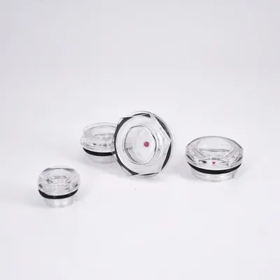 G 3/8" 1/2" 3/4" 1" BSP M16-M60 Metric Male Plastic Oil Level Sight Glass Window Hex Head For Air Compressor Gearbox