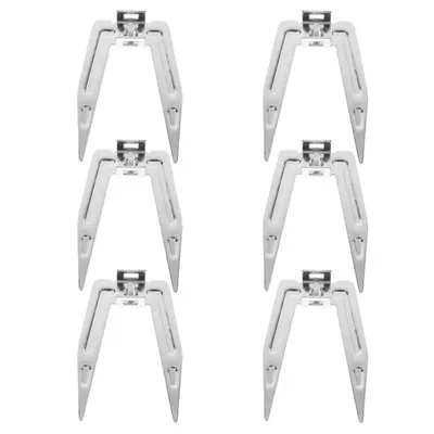 6 set Rotating Stainless Steel Chicken Roast Fork Components Bbq Meat Grilling Forks Home Kitchen Barbecue Tools Grill Rack