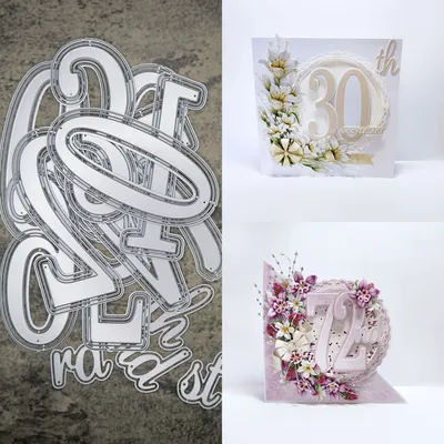 PANDALAI Big Digital Set Die Numbers Metal Cutting Dies DIY Album Decorative Embossing Paper Card