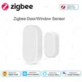 Zigbee Sensore per porte e finestre Rilevatore di apertura e chiusura Allarme di sicurezza domestica intelligente Sensore per porte antifurto Funziona con Alexa Home Assistant Z2M