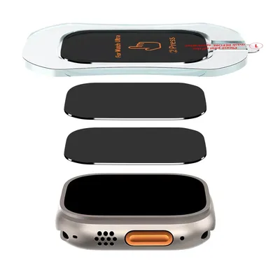 Tempered Glass for Apple Watch Ultra/Ultra 2 Privacy Screen Protector With Alignment Film Tool for Apple Watch 49mm Accessories