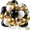 50 pezzi oro nero festa della mamma, festa del papà, stagione di laurea San Valentino Baby Shower Genere Rivela Forniture per feste Palloncini