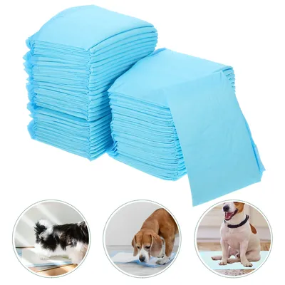 100 Pcs Super Absorbent and Waterproof Dog Puppy Pet Training Mats Pieces Pee Pads For Cat