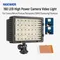 Neewer 160 LED CN-160 Pannello dimmerabile ad altissima potenza Luce per fotocamera digitale/videocamera, luce LED per fotocamere reflex digitali