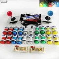 Kit di gioco joystick arcade per PC fai-da-te Raspberry Pi con pulsante LED Cavi codificatore USB joystick stile americano Mame 2 giocatori