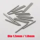 Perni di collegamento del cinturino dell'orologio con barra a molla senza supporto diametro 1,5 mm o 1,8 mm adatti perni di collegamento in acciaio inossidabile con larghezza 12 mm-26 mm