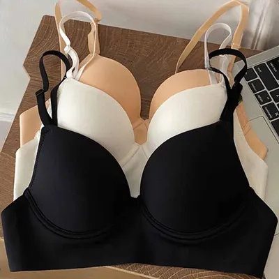 Sexy Low Back Deep V Bra French Sling Bras Women Vest High Elastic Suspenders Underwire Bras Backless Crop Top Push Up Bra