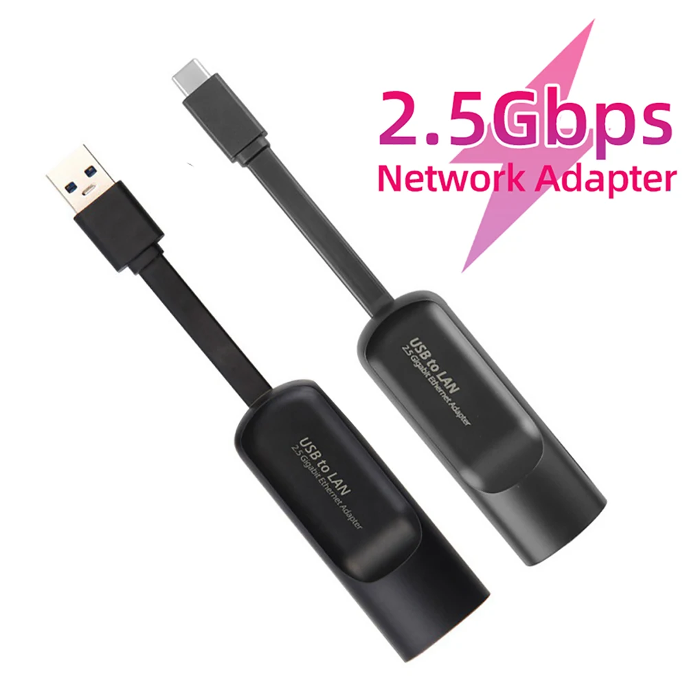 2500Mbps USB C Tipo-C Ethernet a RJ45 2.5G USB 3.0 Convertitore adattatore cablato Scheda di rete Lan per Windows 7/8/10 MAC PC portatile