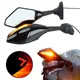 Specchietto retrovisore moto Specchi indicatori di direzione a LED universali per Yamaha YZF R1 R6 R6S FZR600 YZF-R1 YZF-R6 Honda Suzuki Kawasaki