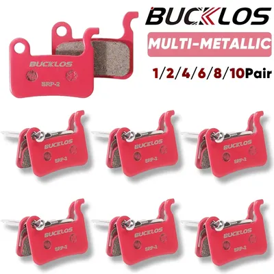 BUCKLOS Bicycle Hydraulic Disc Brake Pads for M535 Metallic Brake Pads Metal Road Mountain Bike Brake Pads fit A01S M06S M07S