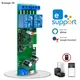 Modulo Smart Switch WiFi 2CH 7-32V 85-250V 220V 12V 24V 10A Relè Funziona con l'APP EWelink Controllo vocale Alexa Goolge Assistant