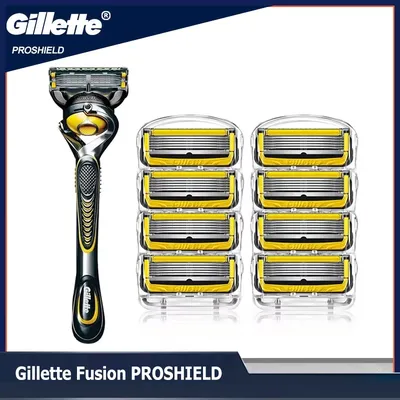Gillette Fusion PROSHIELD Razor Blades Brand Shaving Machine Washable Manual Safety Shaver Refills