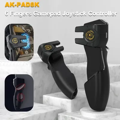 MEMO AK-PAD8K 6 Finger Gamepad Joystick Button Controller Aim Shooting L1R1 Game Trigger Handle for