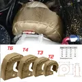 T2 T25 T28 GT28 GT30 GT35 T3 T4 T6 titanio Turbo coperta scudo termico barriera caricatore copertura avvolgere doppi strati in fibra di vetro