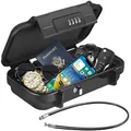 Cassetta di sicurezza portatile Cassetta di sicurezza da viaggio Cassetta di sicurezza di grande capacità Codice Cassetta di sicurezza impermeabile con maniglia per cavo rimovibile