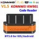 KONNWEI KW901 ELM327 V1.5 Bluetooth 5.0 OBD2 Scanner per Android/IOS OBD 2 Strumento diagnostico per auto Lettore di codici pk Vgate ICAR2 ICAR 2
