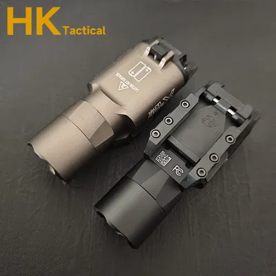 Tactical Flashlight Surefir X300U X300 X400 Pistol Scout Light Picatinny Rail Outdoor Field Lighting Hunting Weapon