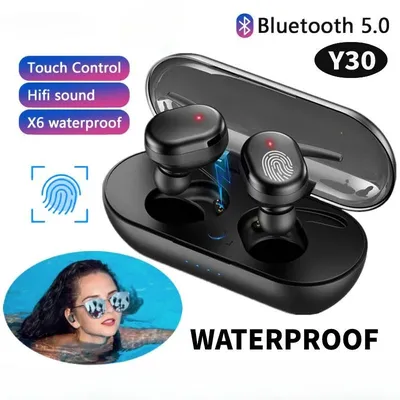 Y30 TWS Bluetooth 5.0 Wireless Stereo Earphones Earbuds In-ear Noise Reduction Waterproof Headphones