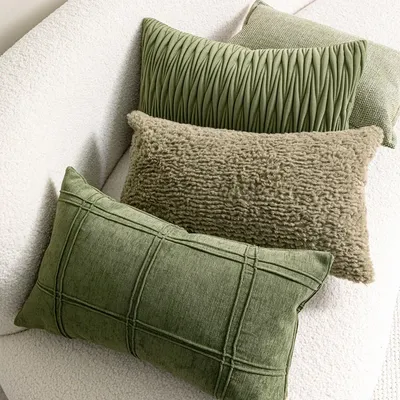 Nordic grünes Licht Luxus Kissen bezug dekorative moderne Minimalismus Kissen bezüge Home Wohnzimmer Sofa Bett Kopf Kissen bezüge Image