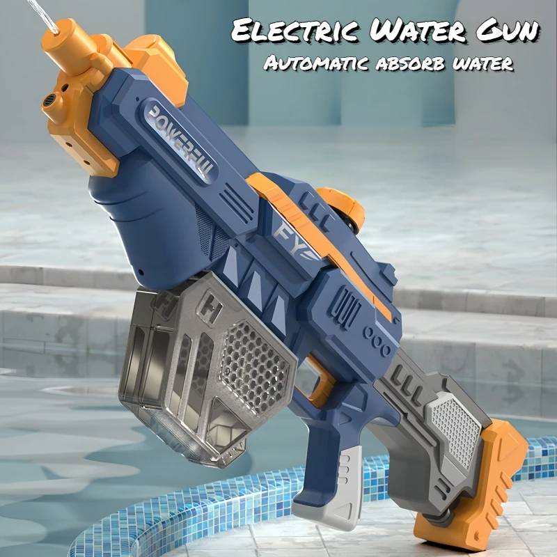 Elektrische Burst Wasser pistole für Kinder automatisch absorbieren Wasser kontinuierlich schießen Sommer Outdoor Pool Kampf Spiele Wasser pistolen Spielzeug Image