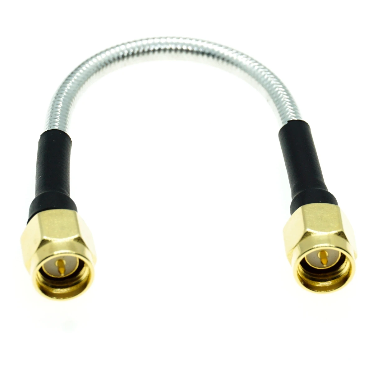 SMA-Stecker auf SMA-Stecker, Lötanschluss RG402, RG-402, halbflexibles HF-Koax-WLAN-Koaxialkabel, 0,141 Zoll, 50 Ohm Image