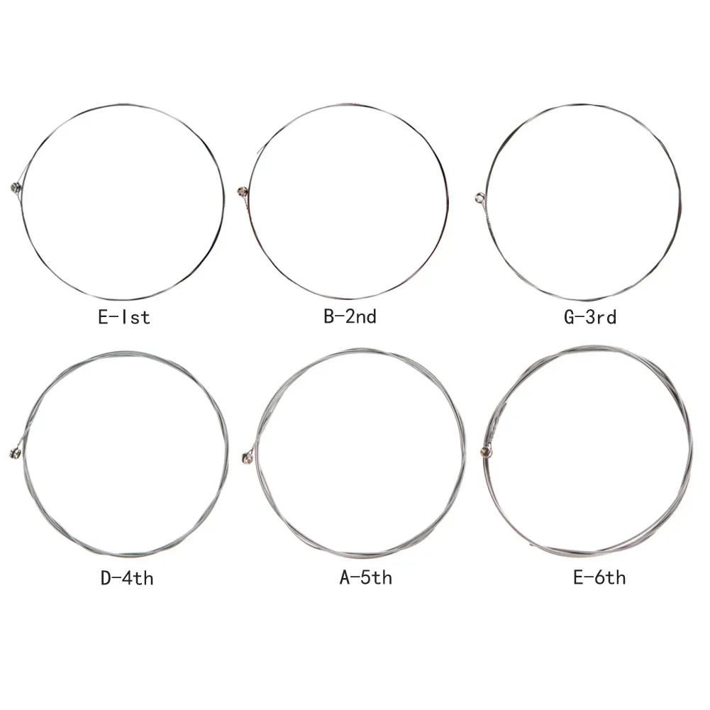 Ew Serie Carbon Steel Gitarren saiten E-Gitarren saiten Set ew7300 Akustik gitarren saiten Regenbogen bunte Gitarren saite Image