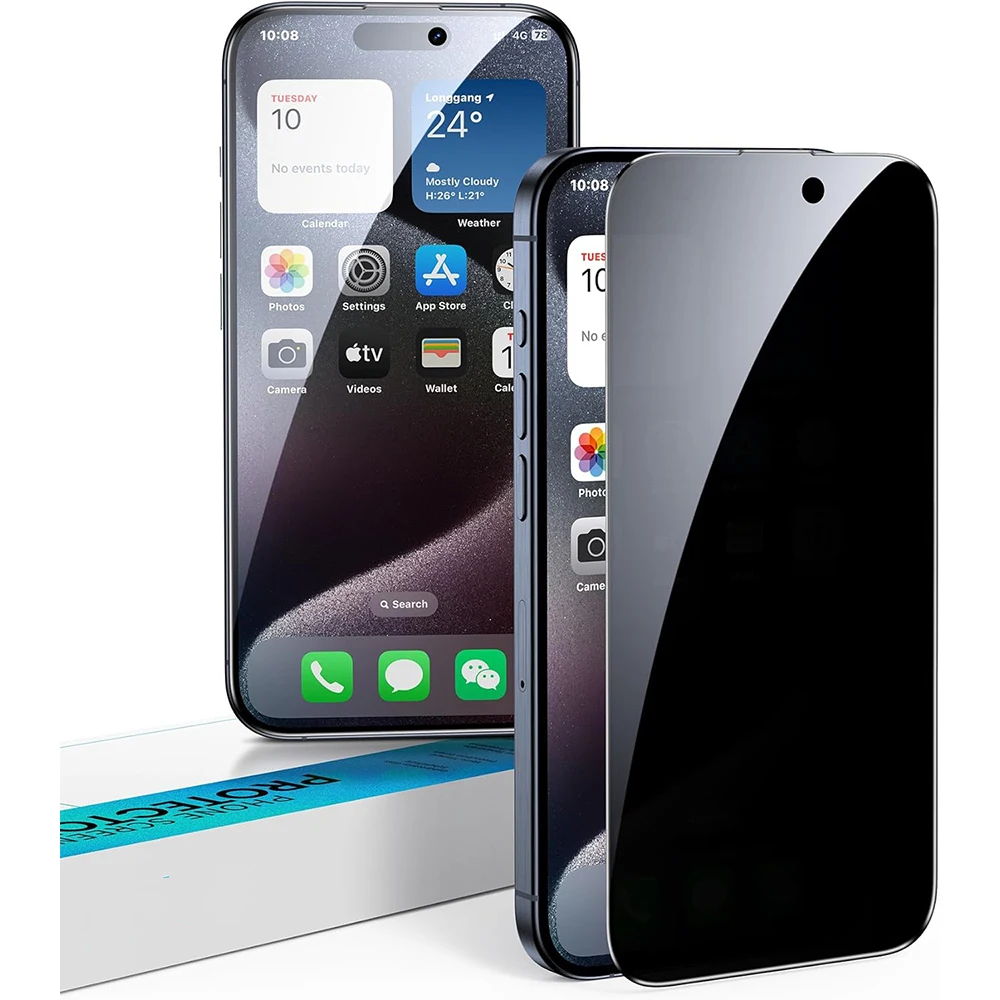 Voll abdeckung Schutz folie aus gehärtetem Glas für iPhone 15 Pro Max 14 plus 13 Mini 12 11 x xs xr se 2022 2020 8 Schutz Image
