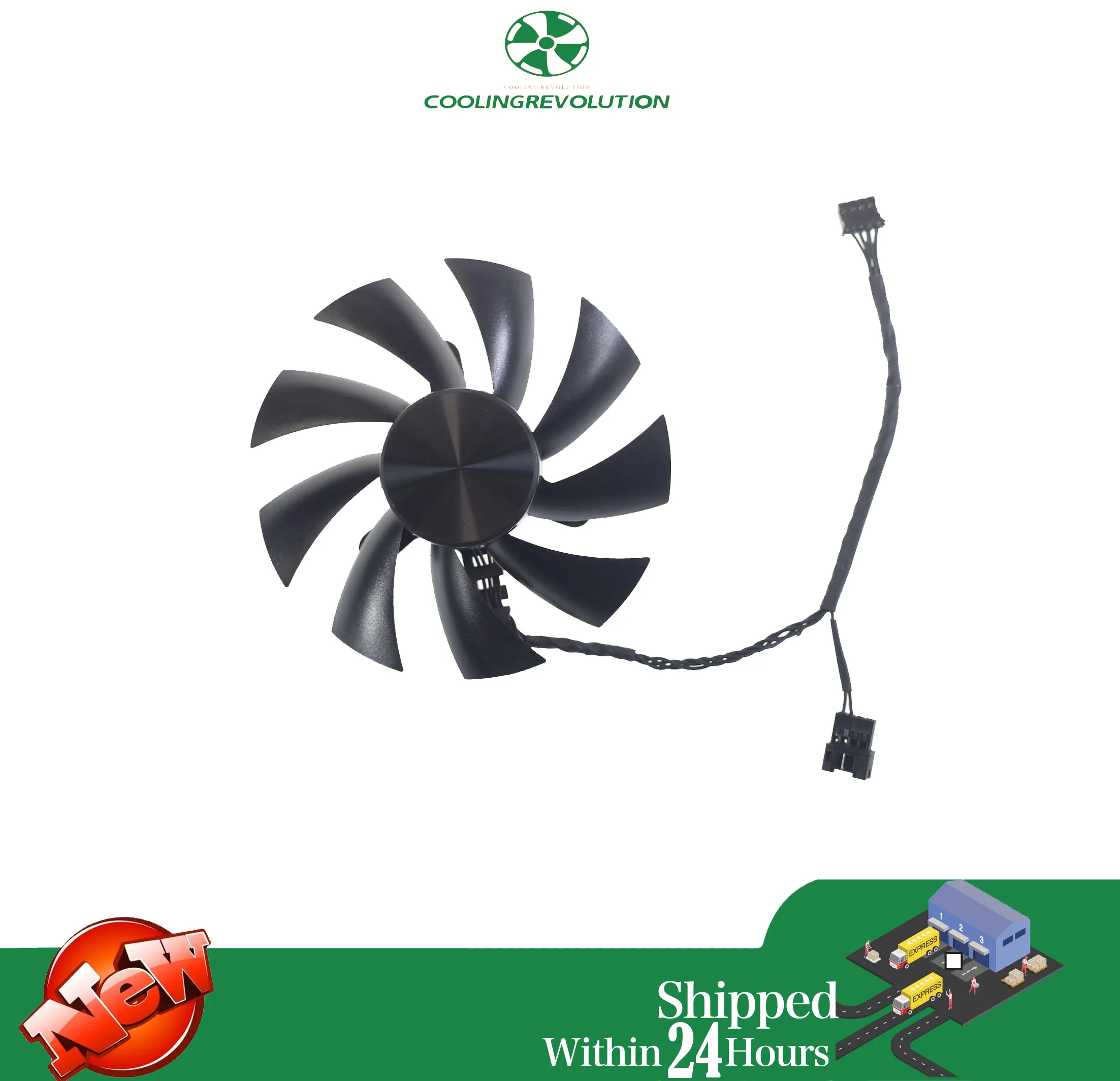 87mm pla09215b12h dc12v1.5a 4-poliger Grafikkarten lüfter für HP OEM Geforce RTX 0,55 12GB GDDR6-Grafikkarte Itx-Lüfter Image