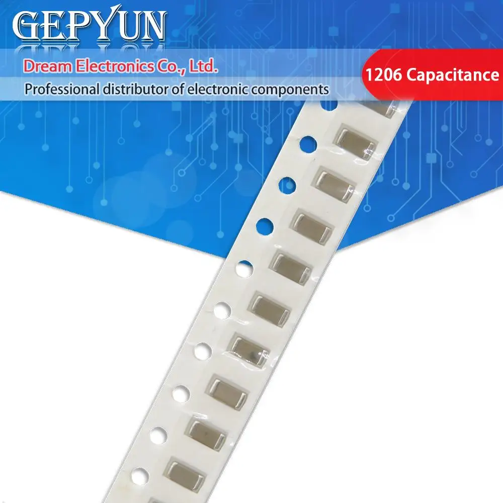 100 stücke 1206 smd 0,5 pF-100uF Dickschicht-Chip-Mehrschicht-Keramik kondensator 10nf 100nf 1uf 2,2 uf 4,7 uf 10uf 1pf Image