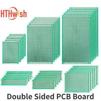 10PCS Board Prototyp Doppelseitige Platine 2*8CM 5*7CM 10*10CM grün Prototyp PCB Universal Board Elektronische DIY Kit Image