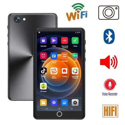 Tragbarer Wifi MP3-Player mit Kamera Metall Bluetooth 5.0 Full-Touch-Screen Android-System Image